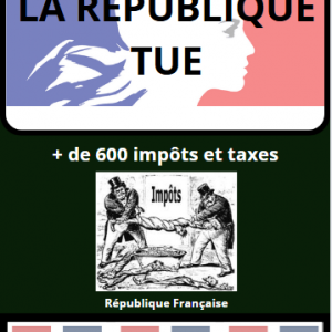 100 autocollants Impôt tue ! au format carte